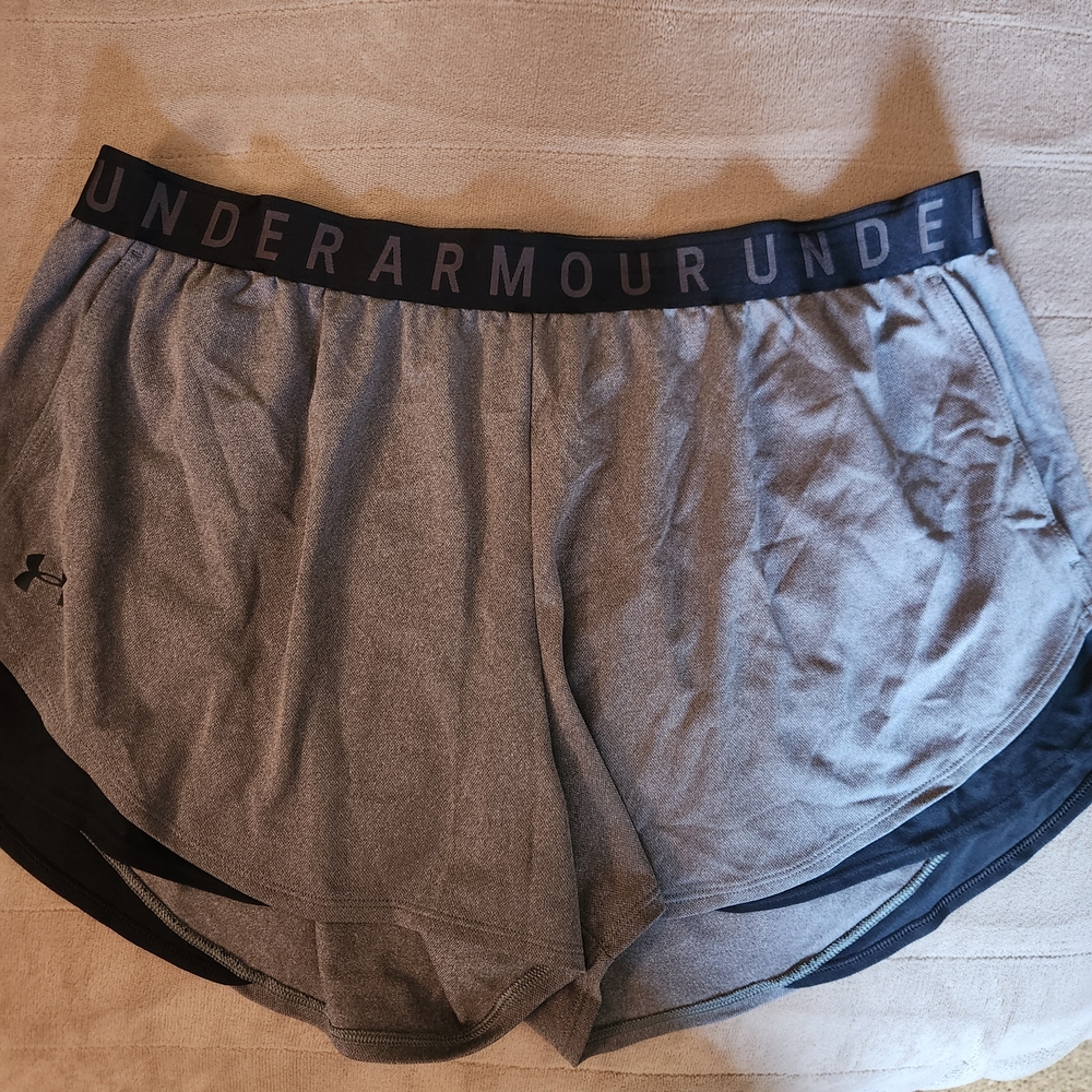 Under Armour Gray and Black Athletic Shorts XXL